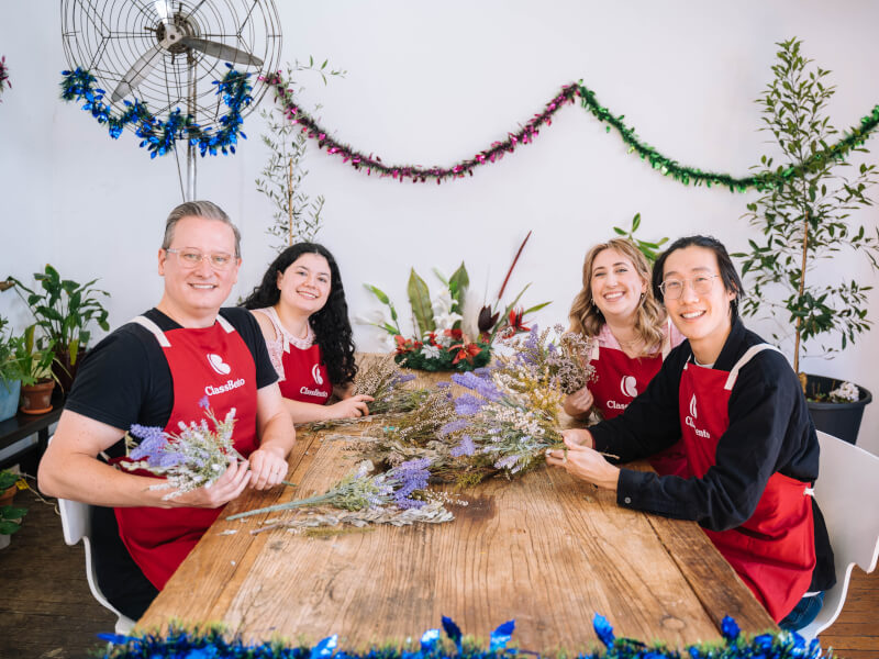 Christmas wreath class for beginners